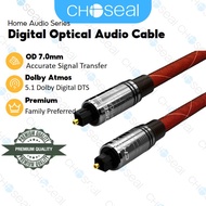 Choseal Toslink Optical Audio Cable S/PDIF Toslinkศูนย์RFIและEMIรบกวนไนลอนเสื้อถัก5.1เสียงรอบทิศทางดิจิตอล (Dolby Digital PlusและDTSเสียงสูง)