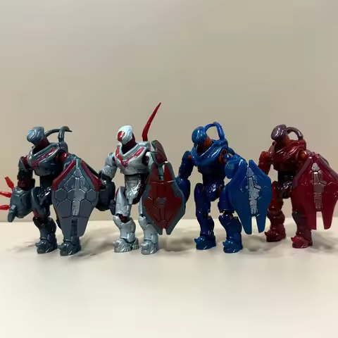 Mega Construx Bloks Infinite Red Blue Silver Banished Remnant Hunter Pelican Inbound Hunter Warriors