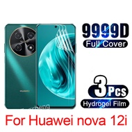 3 Pcs Hydrogel Film For Huawei nova 12i Huaweinova12i 4G 2024 Soft Protective Film Cover Clear Transparent Screen Protector