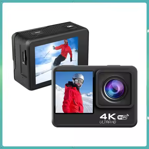 4K 30FPS 16MP WiFi Action Camera Waterproof Video Camera 170°Wide Angle Len Motorcycle Drive Recorde