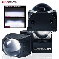 CAROLYN 1.5 Inch Matrix Bi LED Projector Mini Lens High Low Beam LED Lights 6500K car motorcycle hea
