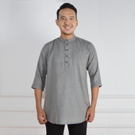 baju koko pria dewasa model terbaru 2022 baju muslim pria terlaris koko kurta pakistan warna abu tua