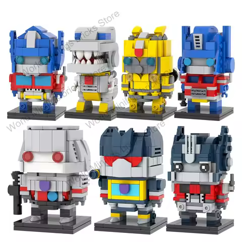 MOC G1 Soundwave Grimlock Bumblebeed Brickheadz Car Robot Sci-Fi Movie Compatible Building Block Toy