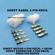 4 Pin Connector Socket + Skun / Small 4 Pin Socket + Skun / Small 4 Pin Motorcycle Socket + Skun / C