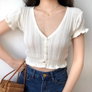 Women's cardigan CROCHET JAPAN mesh crop top WOMEN'S FASHION