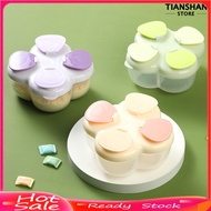 [TSS]☃Milk Powder Box Portable Infant Milk Powder Dispenser with 4 Compartments No-Spill Kids Snack 