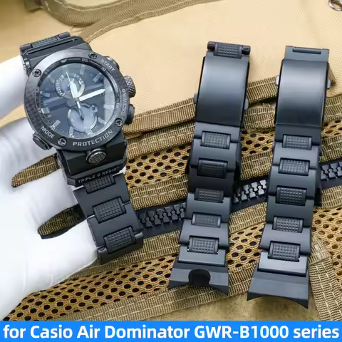 For Casio Kongba 5588 GWR-B1000 Sport Watch Modification Lightweight Plastic Steel watchband strap w