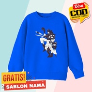 CHILDREN'S HOODIE SWEATER JACKET WITH FUNDAMENTAL PAPER EDUCATION MISS CIRCLE MISS BLOOMIE MISS THAV