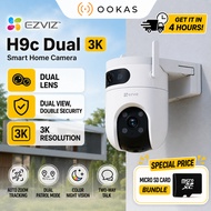EZVIZ H9c Dual 3K / 2K Dual-Lens 360° Wireless CCTV | Full AI Detection | LAN Port | 30m Night Visio