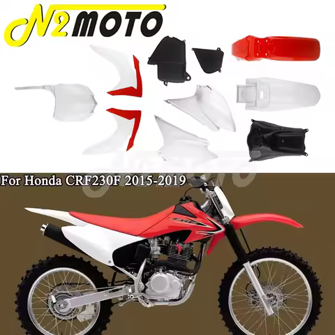 Motocross Full Body Plastic Cover Side Fairing Front/Rear Fender Fuel Tank Seat Kit For Honda CRF230