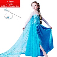 Gaun Frozen Elsa / Dress Frozen Elsa Kostum Princess / Dress Anak Frozen / Baju Dress Frozen / Dres