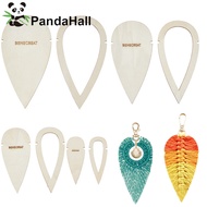 1Box 1 Set Wood Macrame Cutting Template Macrame Feather Wall Hanging Tool for DIY Crafts Making Tea
