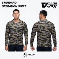 Valor PX Standard Operation Shirt SOS (Tiger Stripe MACVSOG) เสื้อแขนยาว เสื้อทหาร ตำรวจ Tactical ระ