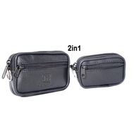 Men's leather purse Coin purse Coin bag 2in1