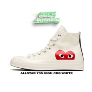 Converse Chuck Taylor All Star 70s High Cdg Play White Sepatu