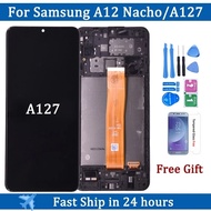☢6.5\" For Samsung  A12 Nacho A127 LCD with frame Touch Screen Digitizer LCD For Samsung SM-A127 ✪A