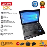 Laptop Lenovo k20 core i5 gen 5. 4gb//ssd128gb. cam. mulusss bgt - 4 g