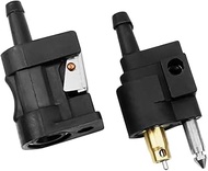 2PCS 6mm Female Male 1/4" Motor Fuel Tank Hose Pipe Joint Comp Fittings Replacement for Yamaha Outbo