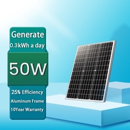 【A+Class】 SOLAR PANEL 50W 18V Portable Solar Panel Monocrystalline