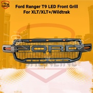 Ford Ranger T9 XLT Wildtrak Front Grill With LED Running Signal Light T9 Wildtrak Front Grille Runni