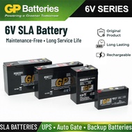 ORIGINAL GP 6V 1.2Ah 3.2Ah 4.5Ah 7Ah 12Ah SLA Battery Sealed Lead Acid Battery 6V
