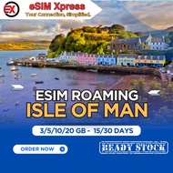 eSIM Isle Of Man 3/5/10/20 GB Data | 15 - 30 Days | eSIM Roaming | eSIM Travel