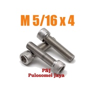 Stainless Steel L Bolt M 5/ 16 x 4 Inch / Bolt LM 5/ 16 x 4 Inch