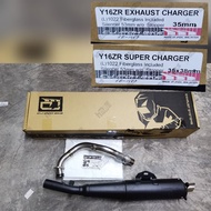 Y16ZR EXHAUST CJ IPOH CHARGER 35MM SUPER CHARGER 35X38MM EXHAUST PIPE CUTTING STANDARD SNIPER 155 EX