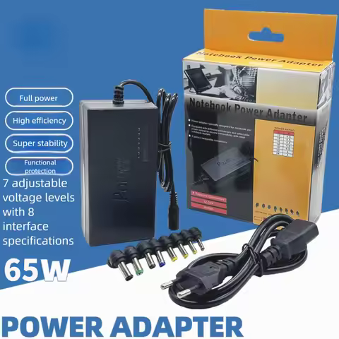 65W Universal Portable AC Laptop Power Adapter 12V 15V 16V 18V 19V 4.5A 20V 24V Charger For Toshiba 