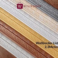 Wallborder List 230cm x 8cm Wallborder foam 3D wallpaper list foam wall sticker wall list/