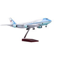 [47CM] โมเดลเครื่องบิน Air Force One (USA) 747 Airplane Model with LED Light ของเล่น ของสะสม ของตั้ง