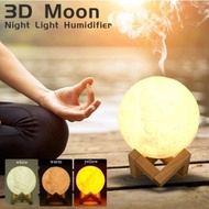 [✅SG Ready Stock] 880ml USB Ultrasonic Aroma Air Humidifier 3D Moon Lamp light Oil Aroma Essential Diffuser air Mist