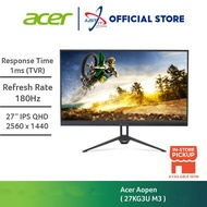 ACER AOPEN 27KG3U M3 / 27KG3UM3 27" GAMING MONITOR ( 27" IPS QHD / 1MS / 180HZ / AMD FREESYNC / HD M