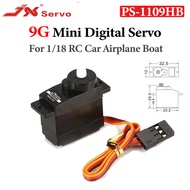 JX PS-1109HB 9G Mini Servo 1.89kg Torque Plastic Gear Micro Digital Servo 4.8V-6V For 1/18 RC Car Pl