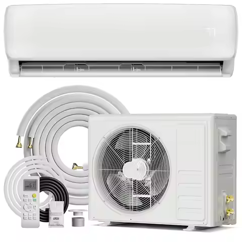18000 BTU Mini Split AC Heat Pump,19 SEER2 208/230V Ductless Inverter System,Cools 1250 Sq.Ft,Pre-Ch