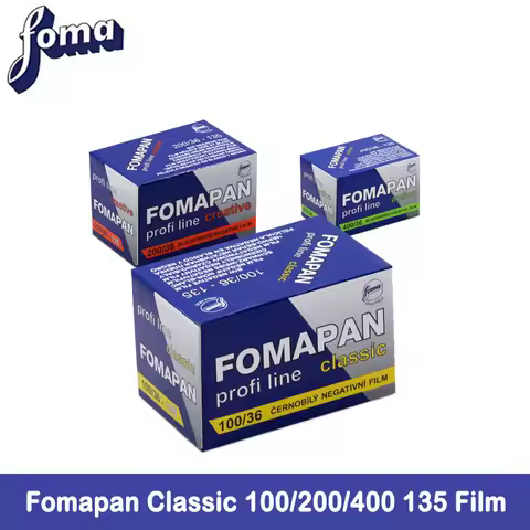 1-5 Rolls Fomapan Classic 100/200/400 135 Film Kinetoscope Move Films New Classic Black And White Su