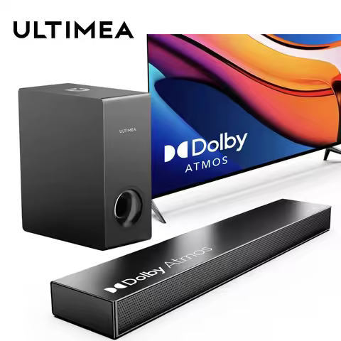 ULTIMEA 190W 2.1 Soundbar with Dolby Atmos,3D Surround Sound System with Subwoofer for TV,Home Theat