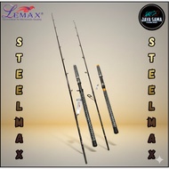 LEMAX Steel Max Solid Jigging & Bottom Spinning Rod – Heavy Duty Big Game Fishing Rod