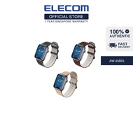 ELECOM AW-45BDLGB APPLE WATCH 49/45/44/42MM/SOFT LEATHER BAND