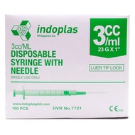 Disposable Syringe 3cc / ml - 23 Gx1" - 100 PCs.