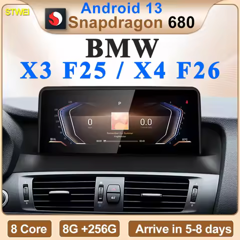 2024 New ID6 ID7 ID8 Android 13 Qualcomm680 Snapdragon6225 8GB 256GB 10.25inch For BMWX3 X4 F25 F26 