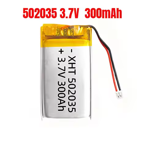 502035 3.7V Lithium Battery Li Po Battery 300mAh Lipo Rechargeable Li Polymer Batteries for MP3 GPS 