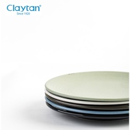 Claytan Coupe Plate | Pinggan Makan | FUSION Series | Ribbed Dinner Plate 21cm & 26.5cm