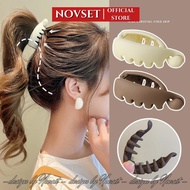 NOVSET half-head crab claw hair clip, new model ponytail banana hair clip [G406)(T1-KHO1)