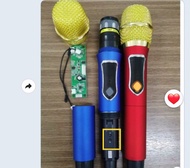 [HCM]Micro không dây cho loa kéo sóng UHF - Bộ 2 mic loa kéo kèm bo mạch rời mẫu mới 200w 300w