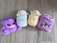景品 / Prize from claw machine / gengar / cinnamaroll / pudding dog / kuromi bag