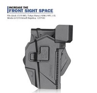 （圓仔）AMOMAX Tactical Holster｜G17／G18／G19 內紅點 手槍硬殼快拔槍套 槍套 快拔