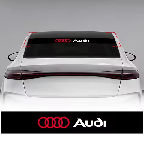 Car windshield sticker front window Badge Logo sticker sunshade For Audi A3 A6 Q3 B5 B6 B7 B8 B9 Q7 