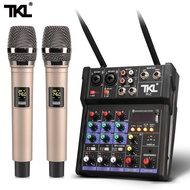 Rcomp- TKL Audio Console DJ Mixer 48V Phantom Power 2 Microphone - TKR2