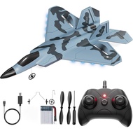 RC Plane, Remote Control Airplane, Drone for Kids and Beginners F-22 Glider Fighter Jet, Ready to Fl